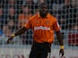 George Elokobi of Wolverhampton Wanderers in action during the Capital One Cup 2nd Round match between Northampton Town and Wolverhampton Wanderers at Sixfields Stadium on August 30, 2012