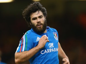 Luke McLean of Italy during the RBS Six Nations match between Wales and Italy at the Millenium Stadium on February 1, 2014