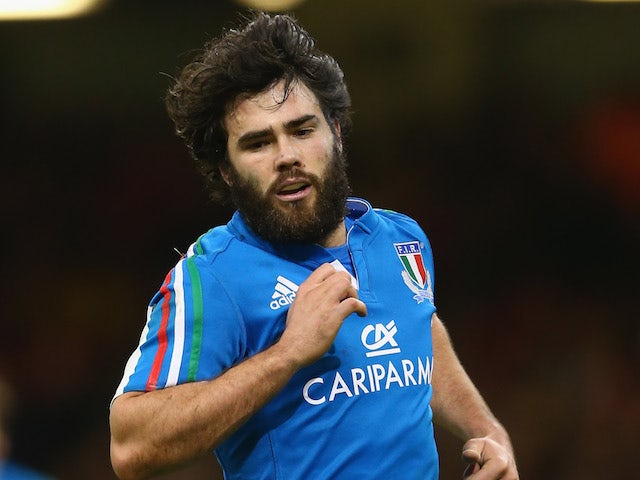Luke McLean of Italy during the RBS Six Nations match between Wales and Italy at the Millenium Stadium on February 1, 2014