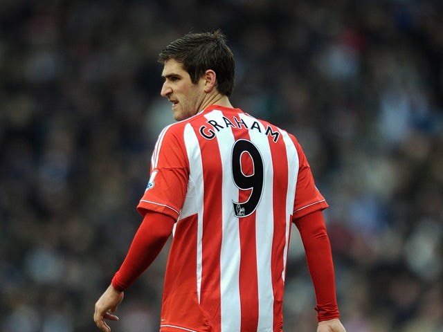 Danny Graham of Sunderland looks on during the Barclays Premier League match between West Bromwich Albion and Sunderland at The Hawthorns on February 23, 2013