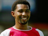 Jermaine Pennant in action for Arsenal against Barnet on July 17, 2004.
