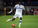 Bastia's Malian midfielder Sambou Yatabare kicks the ball during during the French L1 football match Montpellier vs Bastia at Mosson stadium in Montpellier, southern France, on May 10, 2014