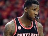 Thomas Robinson #41 of the Portland Trail Blazers in action against Houston Rockets on April 30, 2014
