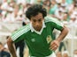 Mexico international Hugo Sanchez in action at the World Cup on June 21, 1986.