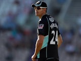 Former England batsman Kevin Pietersen stands in the field for Surrey on August 19, 2012.