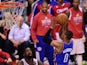 Russell Westbrook of the Oklahoma City Thunder jumps over Blake Griffin of the Los Angeles Clippers while attempting to score in the fourth quarter on May 15, 2014