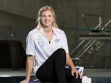 Rebecca Adlington poses for a picture during the launch of the British Gas SwimBritain event at the London Aquatic Centre on April 9, 2014