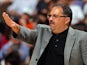 Head coach Stan Van Gundy leads the Orlando Magic against the Denver Nuggets at Pepsi Center on April 22, 2012