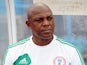 Nigeria coach Stephen Keshi stands on the touchline on March 23, 2013.