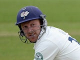 Yorkshire captain Andrew Gale bats during day one of the LV County Championship division One match between Yorkshire and Northamptonshire at Headingley on April 20, 2014