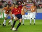 Fernando Hierro strikes a penalty for Spain at the World Cup on June 07, 2002.