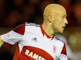 Jozsef Varga of Middlesbrough in action during the Budwieser FA Cup Third round match between Middlesbrough and Hull City at Riverside Stadium on January 04, 2014