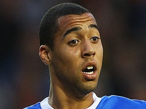 Kane Hemmings of Rangers in action during the Pre Season Friendly match between Blackpool and Rangers at Bloomfield Road on July 19, 2011