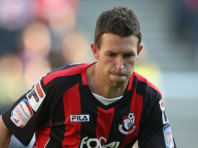 Stephen Purches of AFC Bournemouth in action during the npower League One match between MK Dons and AFC Bournemouth at stadiummk on October 15, 2011