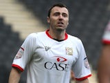 Antony Kay of MK Dons in action during the npower League One match between MK Dons and Tranmere Rovers at Stadium MK on March 16, 2013