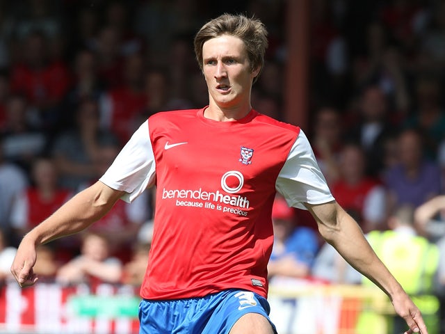 Ben Davies of York City in action during the Sky Bet League Two match between York City and Northampton Town at Bootham Crescent on August 3, 2013