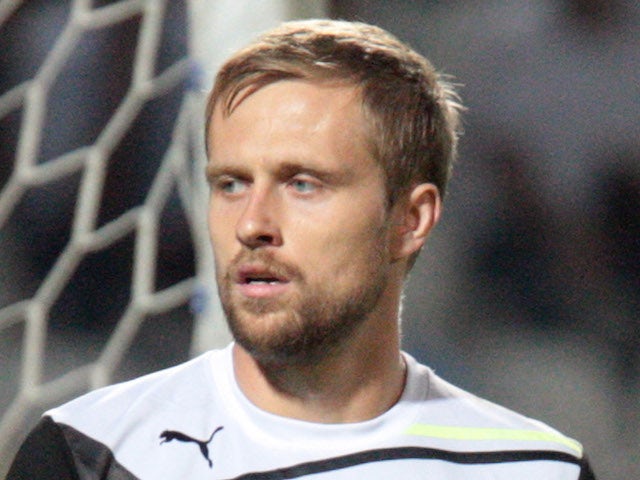 Dario Kresic of PAOK FC in action during the Greek Superleague match between PAOK FC and AEK Athens FC held on September 25, 2011
