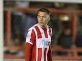 Eliot Richards of Exeter City in action during the Sky Bet League Two match between Exeter City and Northampton Town at St James' Park on March 11, 2014