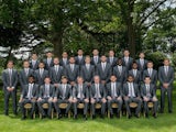 The 2014 England World Cup squad pose for a team photo on June 1, 2014