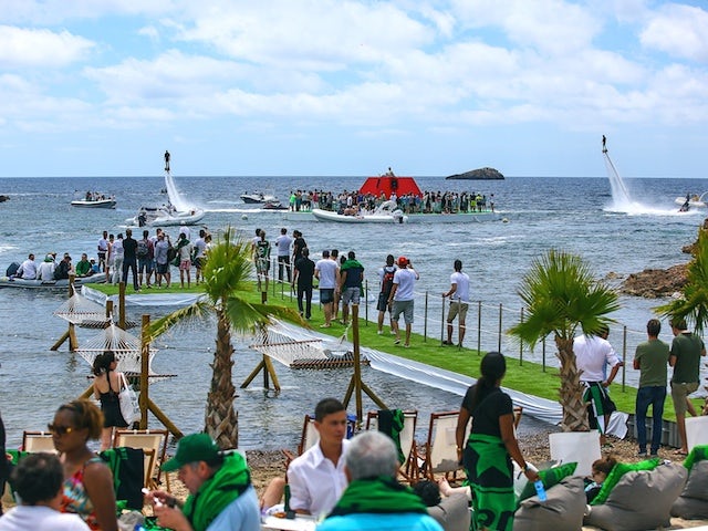 The 'Heineken Bay' in Ibiza on May 24, 2014