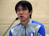South Korea head coach Hong Myung-Bo attends a press conference on March 04, 2014.