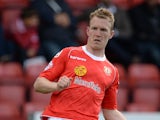 Mark Ellis of Crewe Alexanders during their Sky Bet League One match against Peterborough United at the Alexandra Stadium on September 7, 2013