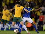 Crystal Palace's Australian midfielder Mile Jedinak battles for possession against Ecuador on March 05, 2014.