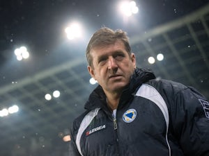 Bosnia head coach Safet Susic stands on the touchline on February 06, 2013.