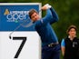 Adam Gee of England tees off during the Lyoness Open day one at the Diamond Country Club on June 5, 2014
