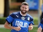 Andrea Barzagli of Italy during a training session at Coverciano on May 26, 2014 
