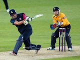 Rob Key of Kent hits out during the Natwest T20 Blast match between Hampshire and Kent Spitfires at Ageas Bowl on June 5, 2014 