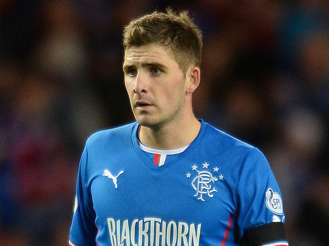 Kyle Hutton of Rangers during the The William Hill Scottish Cup Third Round match at Ibrox Stadium on November 1, 2013