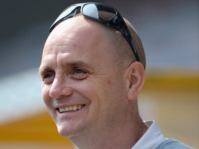 Wakefield coach Richard Agar during the Super League match between Huddersfield Giants and Wakefield Wildcats at John Smith's Stadium on April 21, 2014