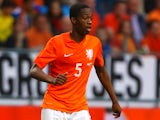 Terence Kongolo of Holland attacks during the International Friendly match between The Netherlands and Ecuador at The Amsterdam Arena on May 17, 2014