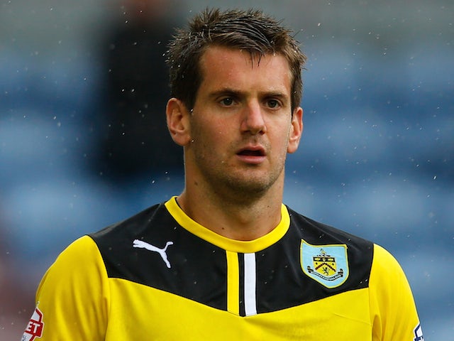 Tom Heaton of Burnley watches on during the Sky Bet Championship match between Burnley and Yeovil Town at Turf Moor on August 17, 2013 