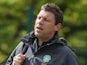 Alan Thompson, first team coach of Celtic attends a team training session in Lennoxtown on May 13, 2011