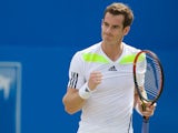 Britain's Andy Murray reacts after beating France's Paul-Henri Mathieu during their second round match on day three of the ATP Aegon Championships tennis tournament at The Queen's Club in west London, on June 11, 2014