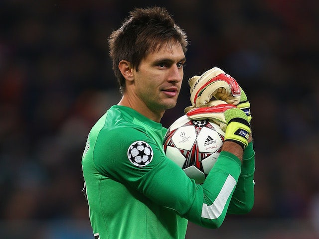 Ciprian Tatarusanu of Steaua Bucuresti during the UEFA Champions League Group E Match against Chelsea on October 1, 2013