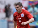England midfielder James Milner dribbles during the friendly match between England and Ecuador at Miami Sun Life Stadium in Miami Gardens, Florida on June 4, 2014