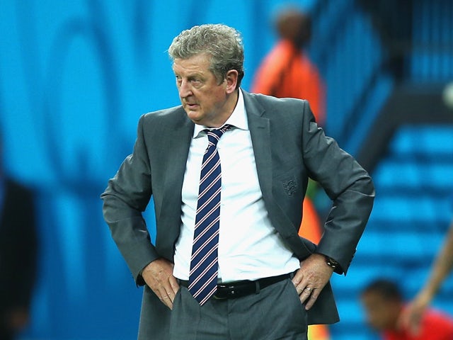  Manager Roy Hodgson of England looks on during the 2014 FIFA World Cup Brazil Group D match between England and Italy at Arena Amazonia on June 14, 2014