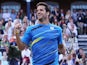 Feliciano Lopez of Spain celebrates victory over Radek Stepanek of the Czech Republic during their Men's Singles semi-final match on day six of the Aegon Championships at Queens Club on June 14, 2014