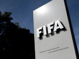 The logo of the global football's governing body FIFA is seen on October 3, 2013 