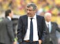 Greece's Portuguese coach Fernando Santos is pictured during a group C football match between Colombia and Greece at the Mineirao Arena in Belo Horizonte during the 2014 FIFA World Cup on June 14, 2014