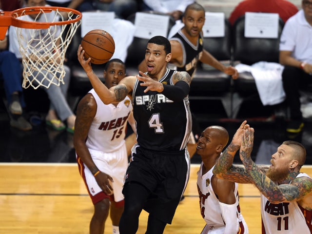 Danny Green of the San Antonio Spurs during Game 3 of the 2014 NBA Finals June 10, 2014