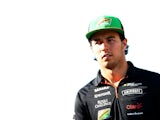 Perez of Mexico and Force India walks across the paddock uring practice ahead of the Canadian Formula One Grand Prix at Circuit Gilles Villeneuve on June 6, 2014