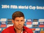 Steven Gerrard of England looks on during the England press conference ahead of their first match of the 2014 FIFA World Cup Brazil against Italy at Arena Amazonia on June 13, 2014