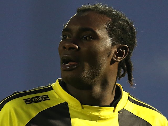 Calvin Zola of Burton Albion in action during the npower League Two match between Northampton Town and Burton Albion at Sixfields Stadium on January 19, 2013