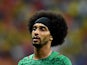Cameroon's defender Benoit Assou-Ekotto walks on the pitch during the Group A football match between Cameroon and Croatia at The Amazonia Arena in Manaus on June 18, 2014
