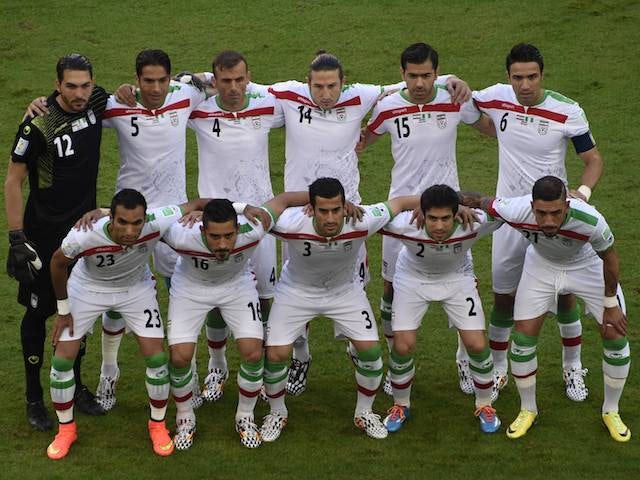 Iran team to play Nigeria on June 16, 2014.
