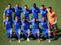 Italy pose for a team photo prior to the 2014 FIFA World Cup Brazil Group D match between Italy and Costa Rica at Arena Pernambuco on June 20, 2014 